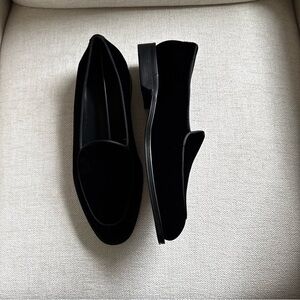 Men’s Black Velvet Loafers